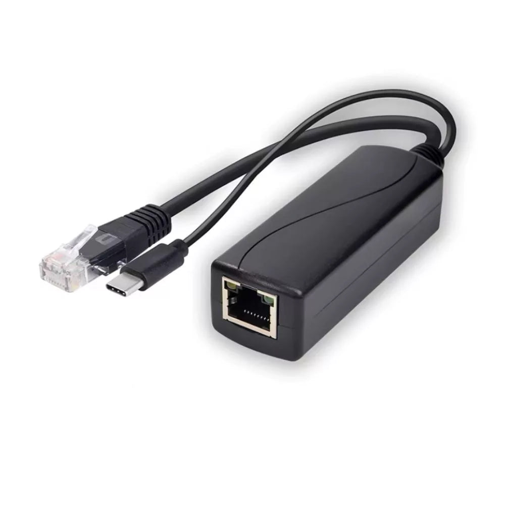 SMLIGHT PoE Splitter LAN Ethernet 100 Mbps + USB-C Power für Zigbee SLZB Dongle