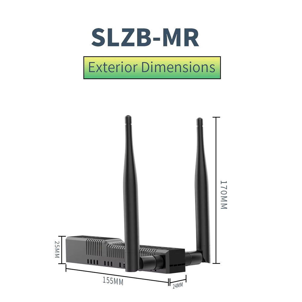 SMLIGHT SLZB-MR2U Zigbee Thread Multiradio CC2652P EFR32MG21 LAN PoE USB Wi-Fi
