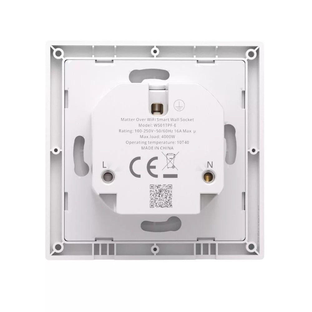 SONOFF WS01TPF-E Orb Socket Matter Wandsteckdose 16A Energy Monitoring white