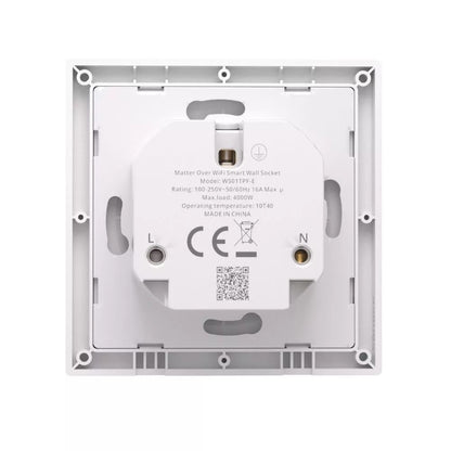 SONOFF WS01TPF-E Orb Socket Matter Wandsteckdose 16A Energy Monitoring white