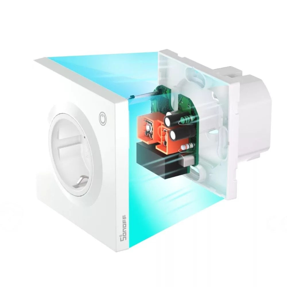 SONOFF WS01TPF-E Orb Socket Matter Wandsteckdose 16A Energy Monitoring white