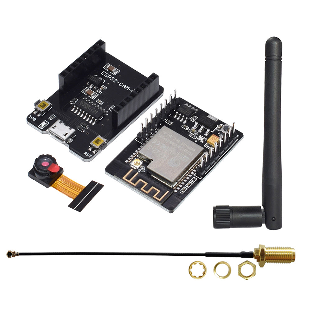 ESP32-CAM WiFi Kamera OV2640 USB Tasmota 15 opt. ESP32-CAM-MB & 3dbi Antenne