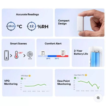 Sonoff SNZB-02B AirGuard TH Lite Zigbee 3.0 Temperature Humidity Sensor