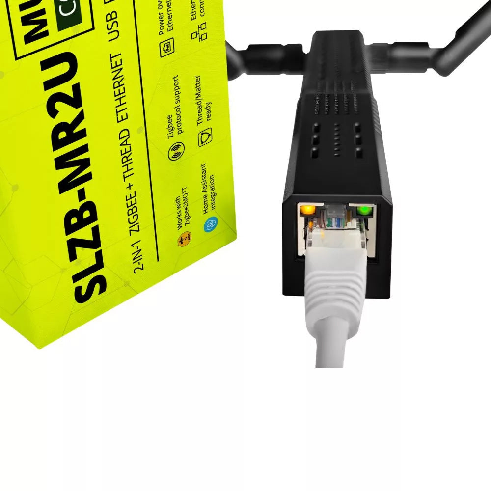 SMLIGHT SLZB-MR2U Zigbee Thread Multiradio CC2652P EFR32MG21 LAN PoE USB Wi-Fi